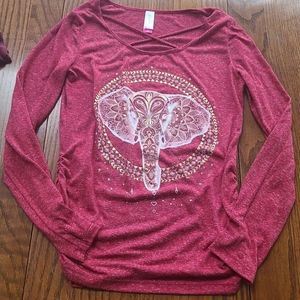 Boho elephant top